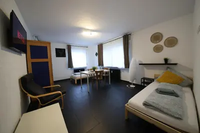 Ein Bett oder Betten in einem Zimmer der Unterkunft NEW Luxury Apartment in Heilbronn Neckarsulm