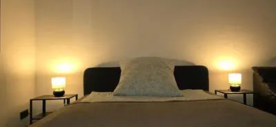 Ein Bett oder Betten in einem Zimmer der Unterkunft Central Comfort Modernes Studio