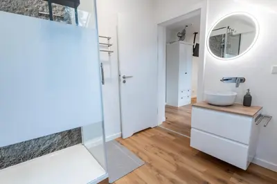 Ein Badezimmer in der Unterkunft Gästehaus Berthold Möhn