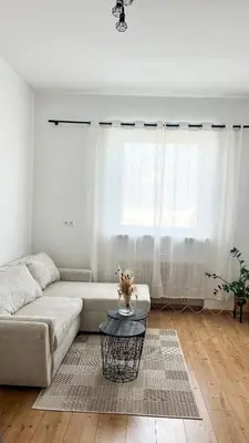 Ein Sitzbereich in der Unterkunft 2 ZKB Apartement in Mannheim Buga - Küche - Parken