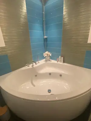 Ein Badezimmer in der Unterkunft bei Tante Tina