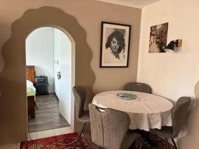 Ein Sitzbereich in der Unterkunft bei Tante Tina