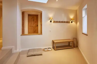 Ein Sitzbereich in der Unterkunft Deidesheimer Haus
