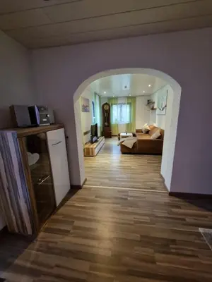 Küche/Küchenzeile in der Unterkunft Ferienwohnung Elsenztal