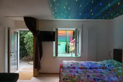 Ein Bett oder Betten in einem Zimmer der Unterkunft Eva und Wolf Apartments