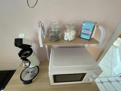 Kaffee-/Teezubehör in der Unterkunft Ferienwohnung FlatNETT