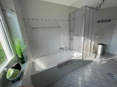 Ein Badezimmer in der Unterkunft Ferienwohnung FlatNETT