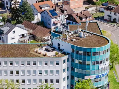 Das Gebäude in dem sich die Ferienwohnung befindet