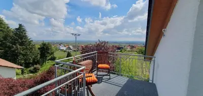 Ein Balkon oder eine Terrasse in der Unterkunft Loft am Teufelsberg