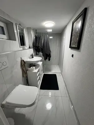 Ein Badezimmer in der Unterkunft Gemütlich Wohnen Sinsheim 2