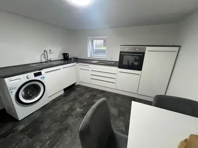 Küche/Küchenzeile in der Unterkunft Gemütlich Wohnen Sinsheim 2
