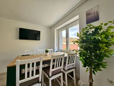 TV/Unterhaltungsangebot in der Unterkunft Work & Stay House in Biebelnheim