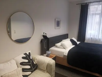 Ein Bett oder Betten in einem Zimmer der Unterkunft Stadtwohnung Miltenberg Perle am Main