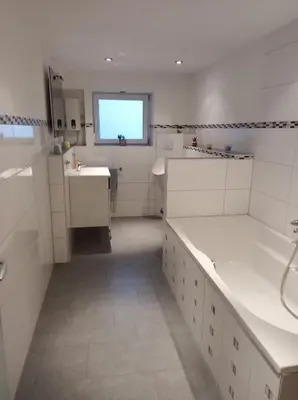 Ein Badezimmer in der Unterkunft Das Tor zum Odenwald