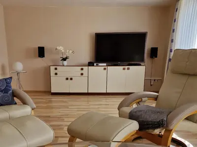 TV/Unterhaltungsangebot in der Unterkunft Ferienhaus Mandelblüte