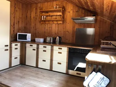Küche/Küchenzeile in der Unterkunft Ferienwohnung Zum Eduardstal