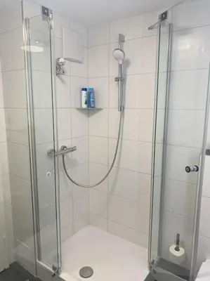 Ein Badezimmer in der Unterkunft Ferienwohnung S19 - City-Apartment 33