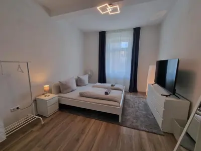 Ein Bett oder Betten in einem Zimmer der Unterkunft Süße Marie 9