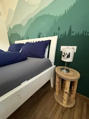 Ein Bett oder Betten in einem Zimmer der Unterkunft Ferienwohnung Gergert Nr 5