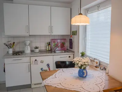 Küche/Küchenzeile in der Unterkunft Romantische Ferienwohnung