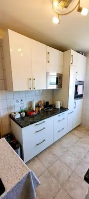 Küche/Küchenzeile in der Unterkunft Top möblierte Unterkunft in Langen