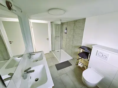 Ein Badezimmer in der Unterkunft Maison Robichon