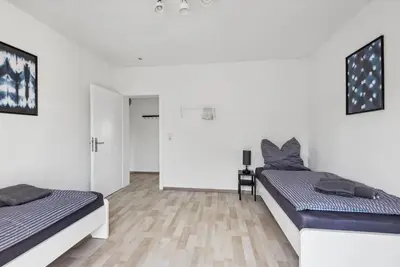 Ein Bett oder Betten in einem Zimmer der Unterkunft BIR01 Work & Stay in Rüsselsheim