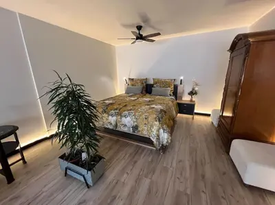 Ein Bett oder Betten in einem Zimmer der Unterkunft Budahome im Schwarzwald