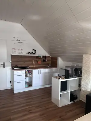 Küche/Küchenzeile in der Unterkunft Gemütliche Ferienwohnung in Rödermark