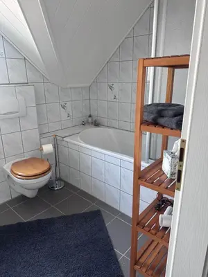 Ein Badezimmer in der Unterkunft Gemütliche Ferienwohnung in Rödermark