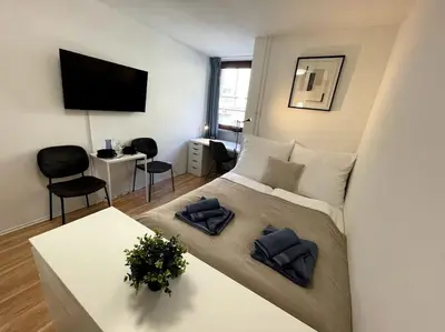 TV/Unterhaltungsangebot in der Unterkunft Zentrales City-Studio in Mannheimer Innenstadt
