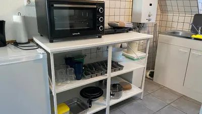 Küche/Küchenzeile in der Unterkunft Teos Appartments LU