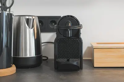 Kaffee-/Teezubehör in der Unterkunft TOP Apartments - Stilvolle Wohnung mit Loggia im Stadtzentrum - Kingsize Bett - Smart TV - Netflix - 60qm - 24h Check-In