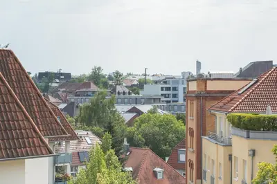 Ein allgemeiner Blick auf Ludwigsburg oder ein Stadtblick von der Ferienwohnung aus