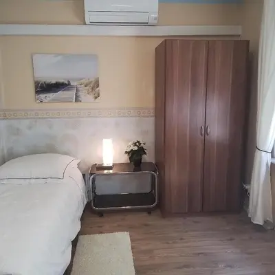 Ein Bett oder Betten in einem Zimmer der Unterkunft Mein Wunschhaus