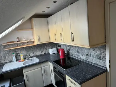 Küche/Küchenzeile in der Unterkunft Comfort Apartments Heilbronn Kreuzgrund