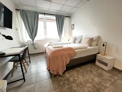 Ein Bett oder Betten in einem Zimmer der Unterkunft Lux and Big Apartment