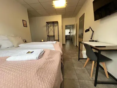 Ein Bett oder Betten in einem Zimmer der Unterkunft Lux and Big Apartment