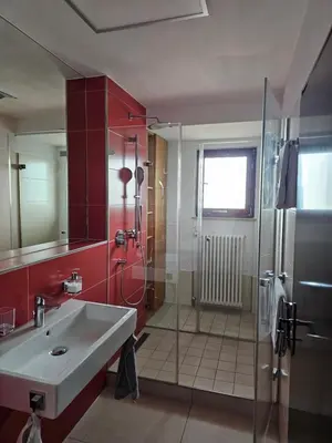 Ein Badezimmer in der Unterkunft Ferienwohnung Sieben Raben