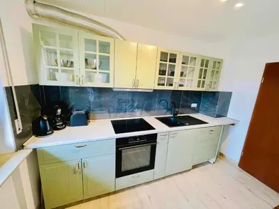 Küche/Küchenzeile in der Unterkunft Panoramablick Ferien- und Monteurwohnung OG