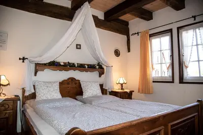Ein Bett oder Betten in einem Zimmer der Unterkunft Gasthof Stadtschänke