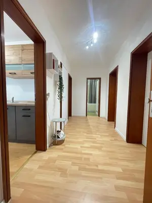 Küche/Küchenzeile in der Unterkunft 6-Bett-Wohnung Delux Leonberg