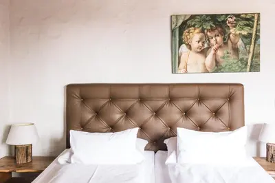 Ein Bett oder Betten in einem Zimmer der Unterkunft Zum Alten Rentamt
