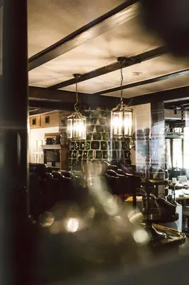 Ein Restaurant oder anderes Speiselokal in der Unterkunft Zum Alten Rentamt