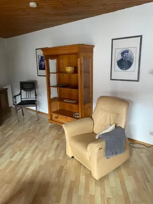 Ein Sitzbereich in der Unterkunft Ferienwohnung Elli