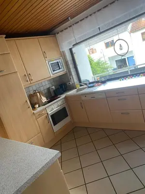 Küche/Küchenzeile in der Unterkunft Ferienwohnung Elli