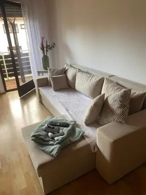 Ein Sitzbereich in der Unterkunft Ferienwohnung Elli