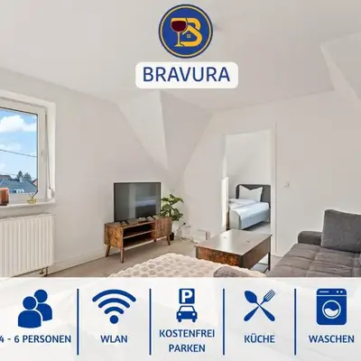 BRAVURA - modern - bis zu 6 - Nähe Hambacher Schloss