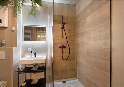 Ein Badezimmer in der Unterkunft Apartment Salvo