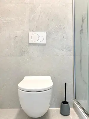Ein Badezimmer in der Unterkunft Family and Business Apartments Mannheim Three